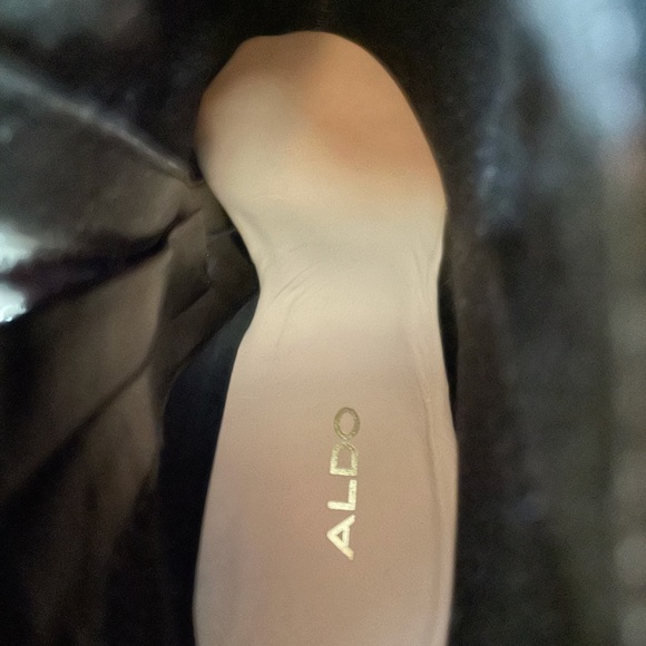Aldo Black Leather Heeled Booties - Picture 4 of 4